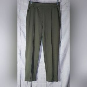 Mondetta Womens Pintuck Straight Leg Pant Olive Size M